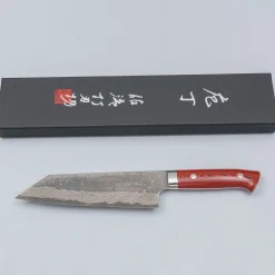 Takeshi Saji VG10 Cross Tsuchime Kurouchi Bunka 17 cm