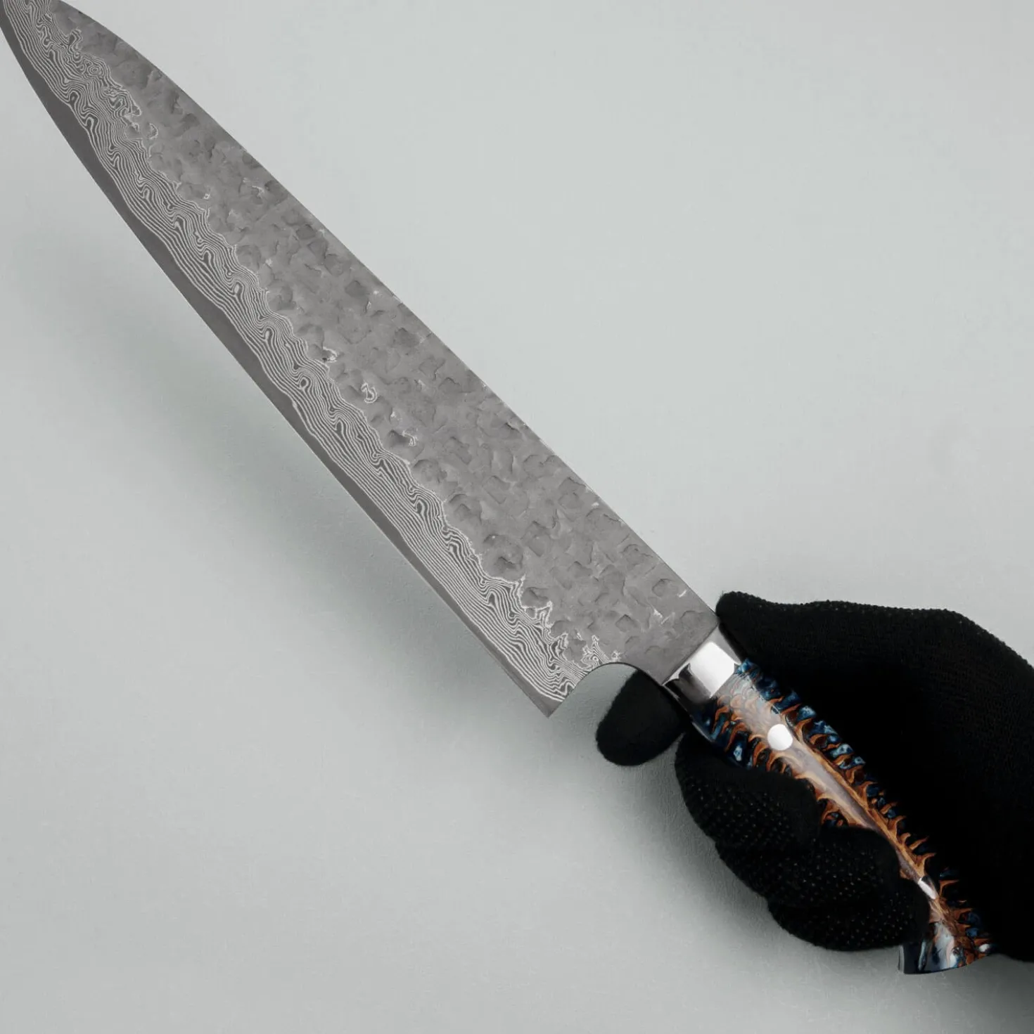 Takeshi Saji VG10 Cross Tsuchime Kurouchi Pinecone Gyuto 27 cm