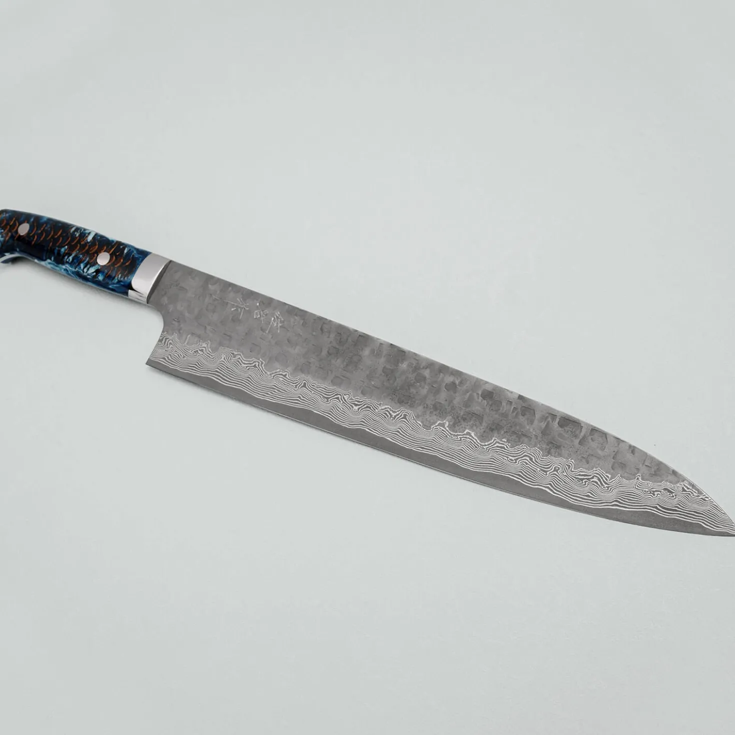 Takeshi Saji VG10 Cross Tsuchime Kurouchi Pinecone Gyuto 27 cm