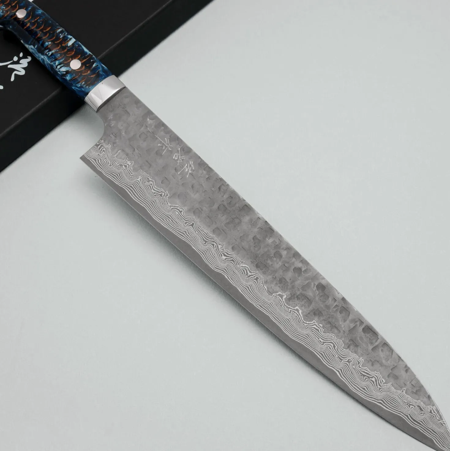 Takeshi Saji VG10 Cross Tsuchime Kurouchi Pinecone Gyuto 27 cm