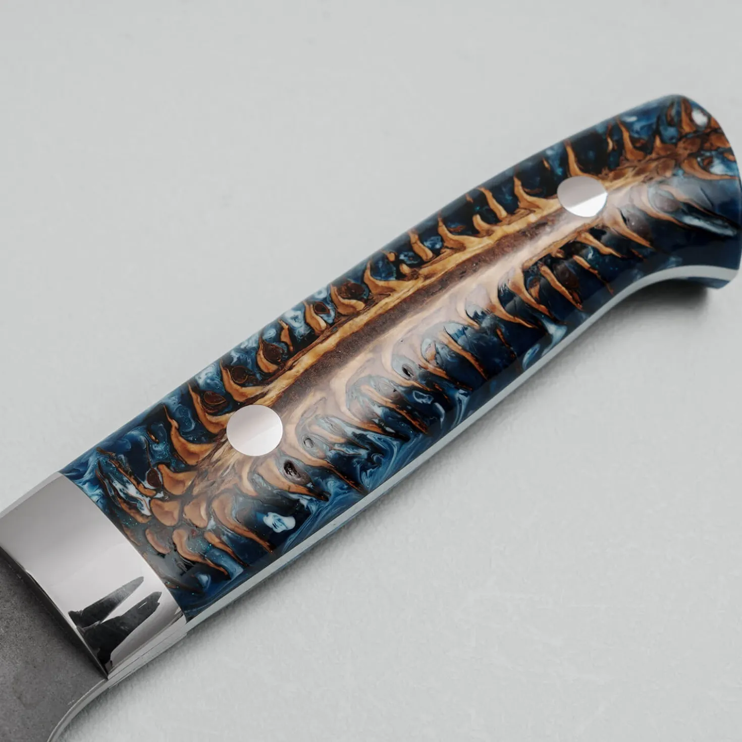 Takeshi Saji VG10 Cross Tsuchime Kurouchi Pinecone Gyuto 27 cm