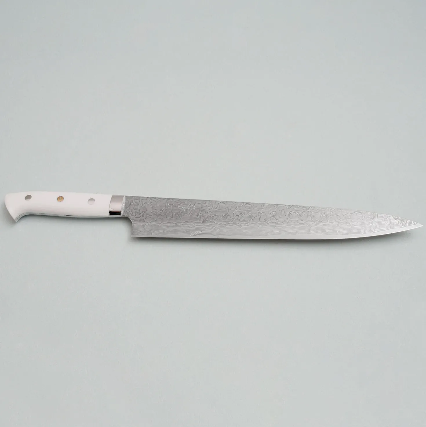 Takeshi Saji VG10 Diamond Finish Corian Sujihiki 27 cm