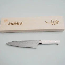 Takeshi Saji VG10 Diamond Finish Corian Gyuto 21 cm