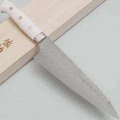 Takeshi Saji VG10 Diamond Finish Corian Gyuto 21 cm