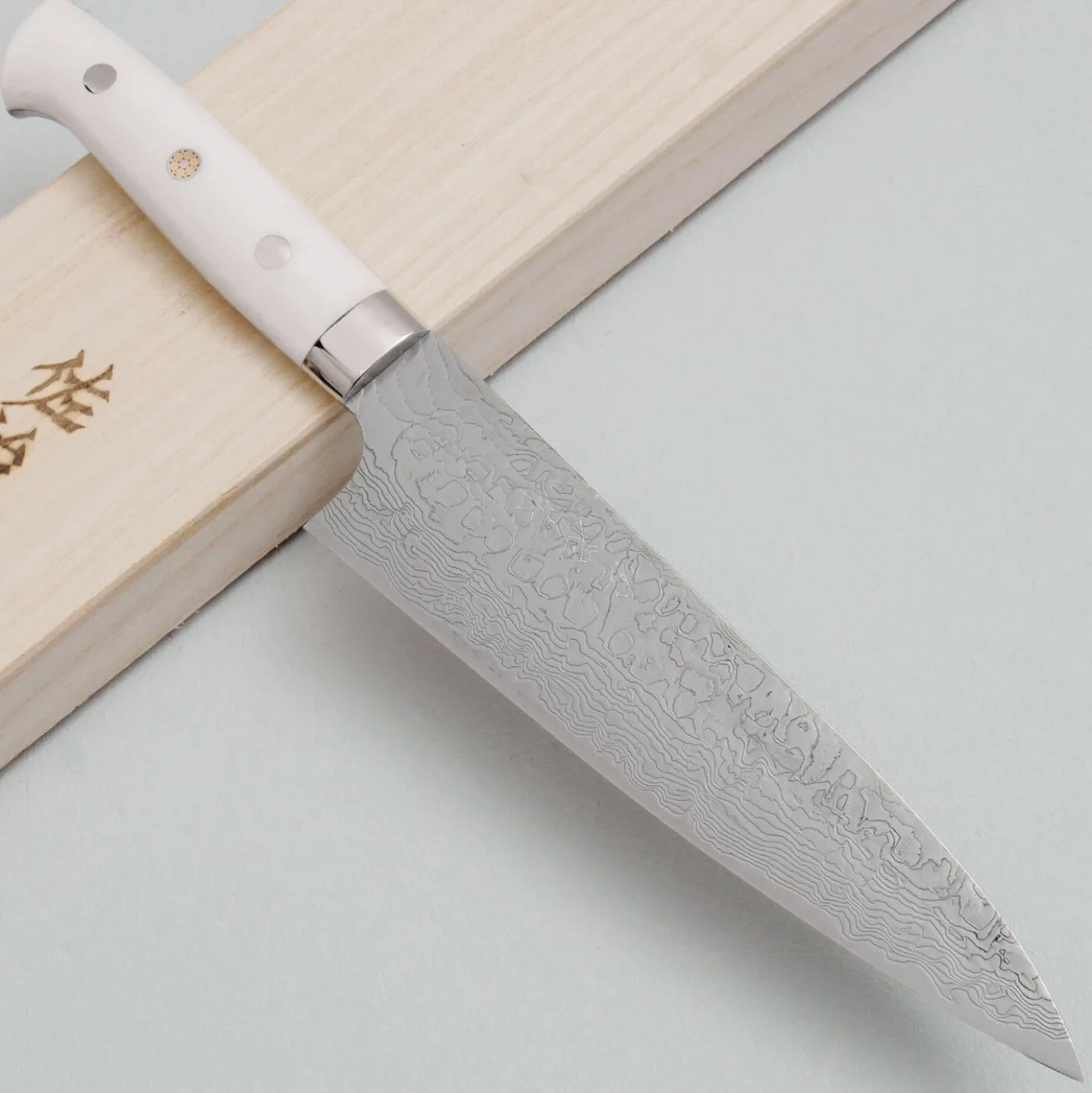 Takeshi Saji VG10 Diamond Finish Corian Gyuto 21 cm