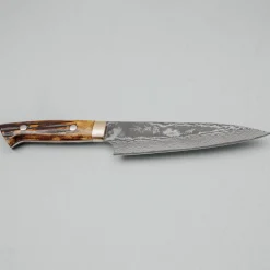 Takeshi Saji VG10 Nickel Damast Staghorn Petty 15 cm