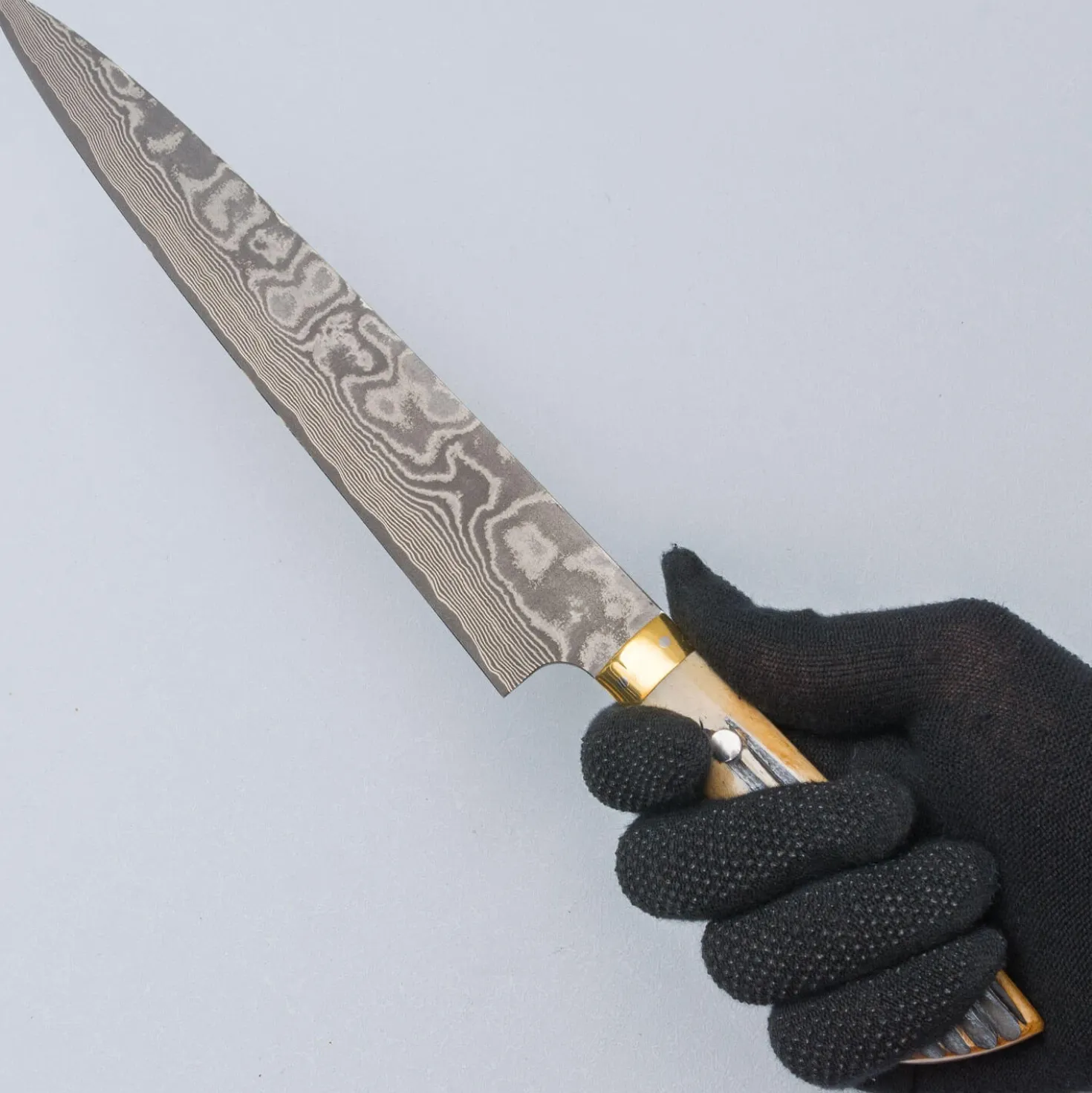 Takeshi Saji VG10 Nickel Damast Staghorn Sujihiki 24 cm
