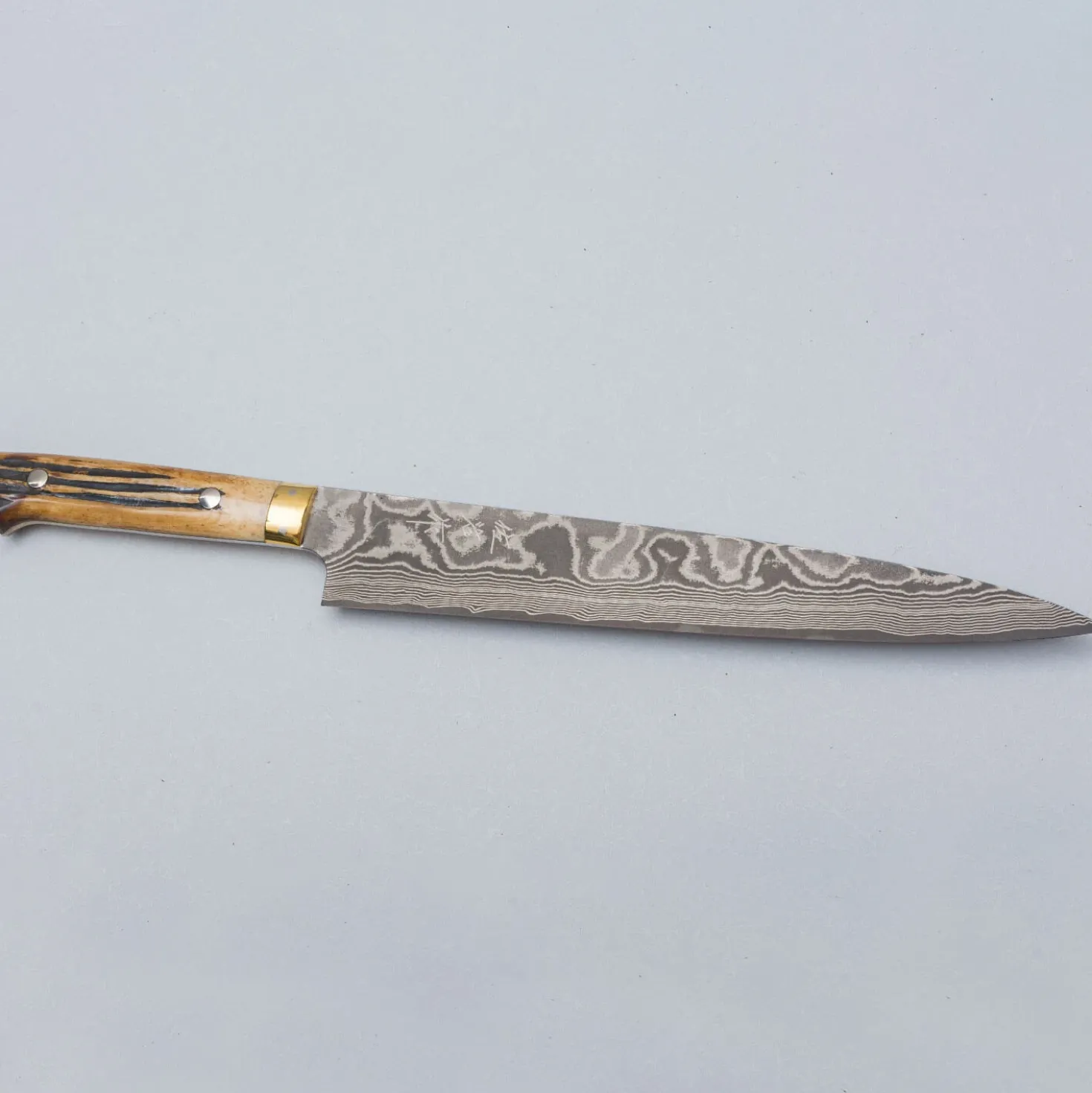 Takeshi Saji VG10 Nickel Damast Staghorn Sujihiki 24 cm