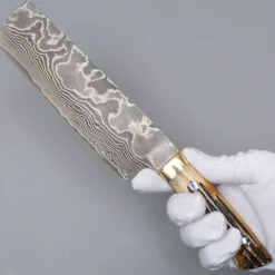 Takeshi Saji VG10 Nickel Damast Staghorn Nakiri