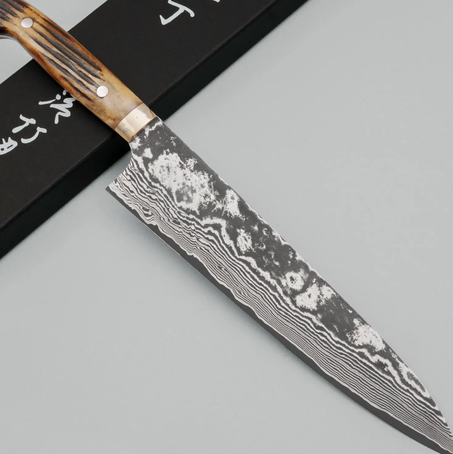 Takeshi Saji VG10 Nickel Damast Staghorn Gyuto 24 cm