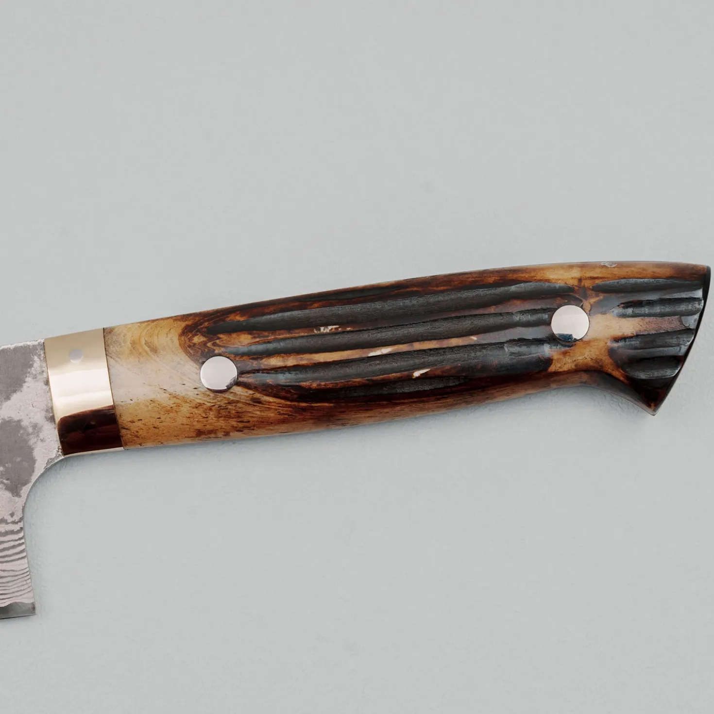 Takeshi Saji VG10 Nickel Damast Staghorn Gyuto 24 cm