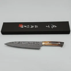 Takeshi Saji VG10 Nickel Damast Staghorn Gyuto 21 cm