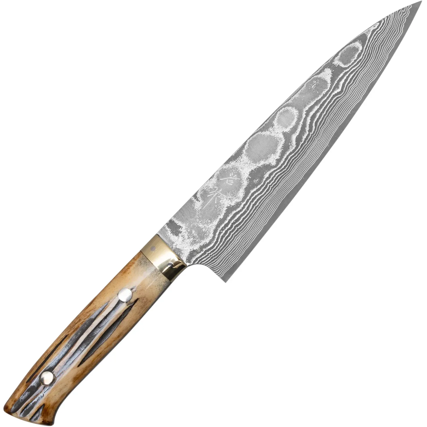 Takeshi Saji VG10 Nickel Damast Staghorn Gyuto 18 cm