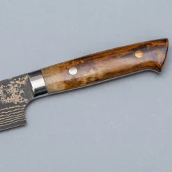 Takeshi Saji VG10 Rainbow Etched Cowhorn Sujihiki 27 cm
