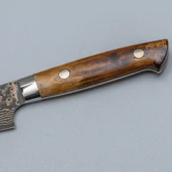 Takeshi Saji VG10 Rainbow Etched Cowhorn Petty 13 cm