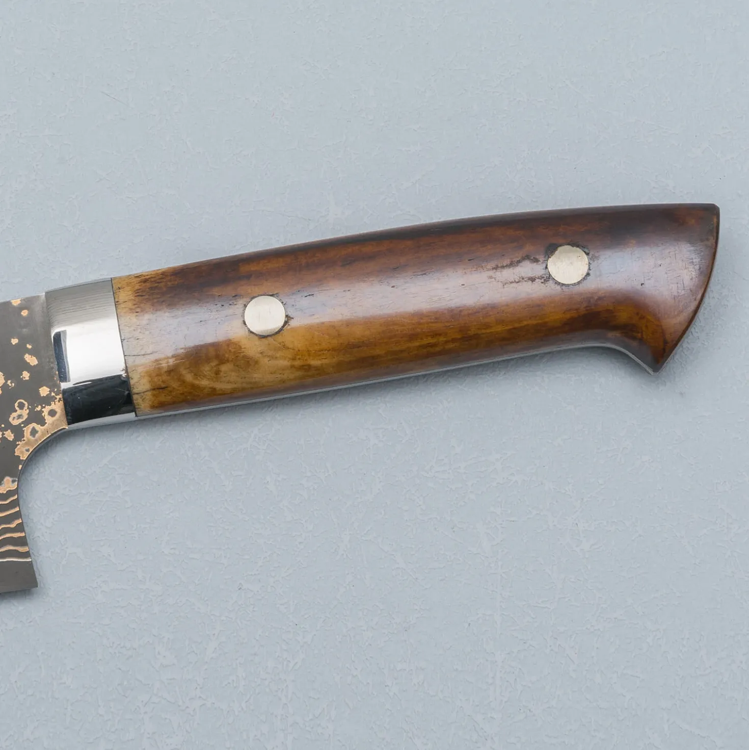 Takeshi Saji VG10 Rainbow Etched Cowhorn Santoku 16.5 cm