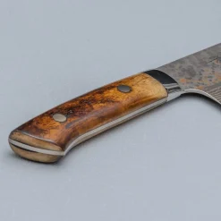 Takeshi Saji VG10 Rainbow Etched Cowhorn Nakiri 16.5 cm