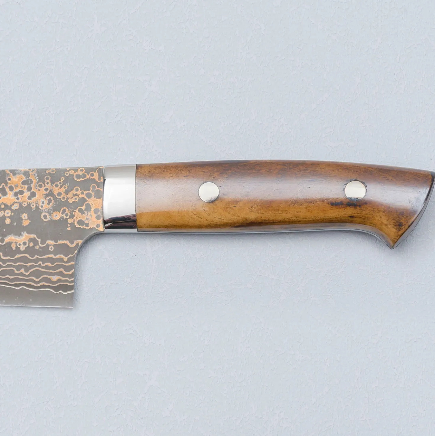 Takeshi Saji VG10 Rainbow Etched Cowhorn Bunka