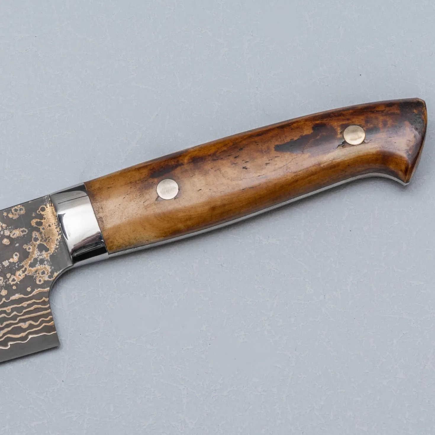 Takeshi Saji VG10 Rainbow Etched Cowhorn Gyuto 24 cm