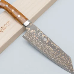 Takeshi Saji VG10 Rainbow Ironwood Bunka