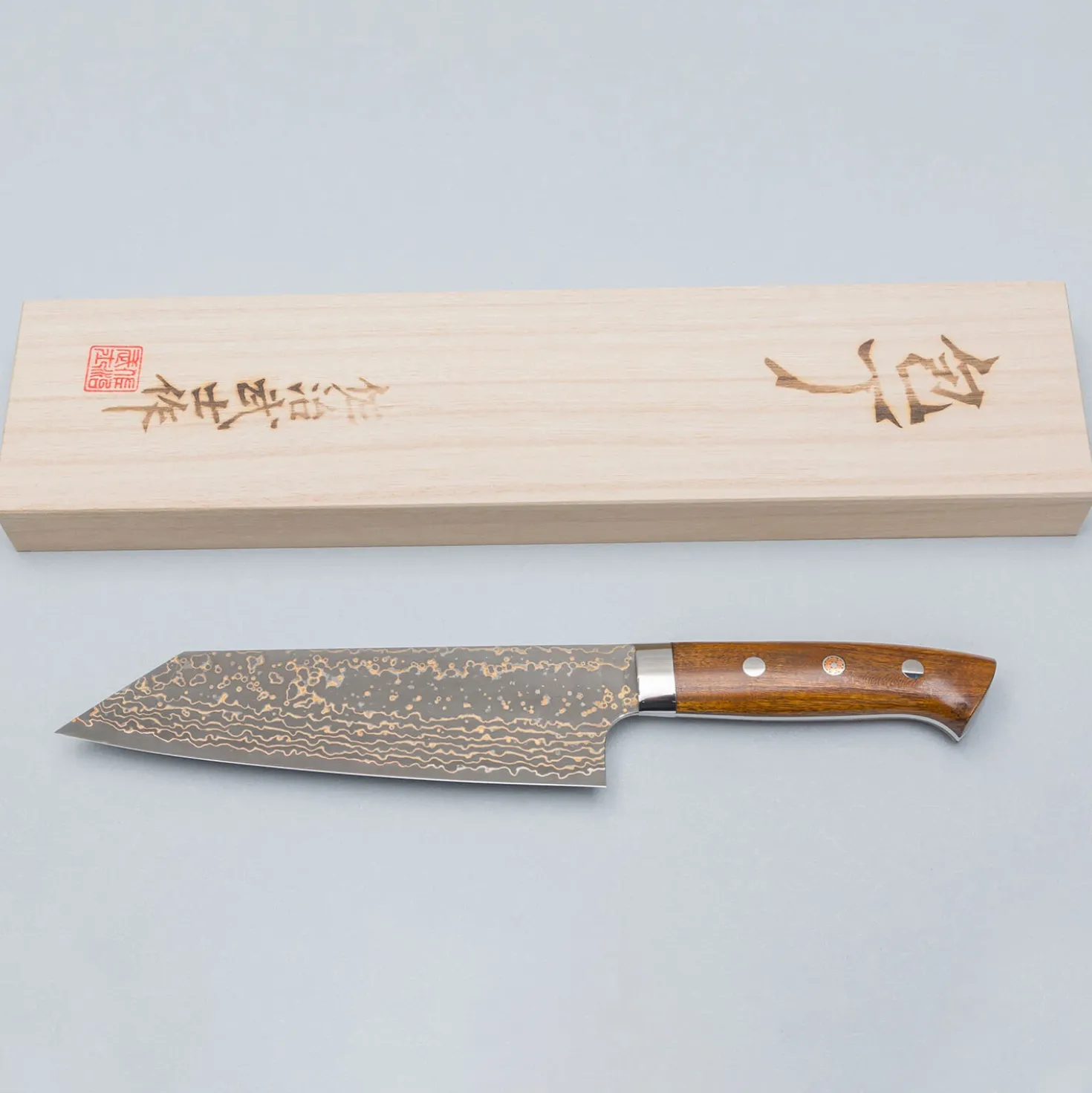Takeshi Saji VG10 Rainbow Ironwood Bunka