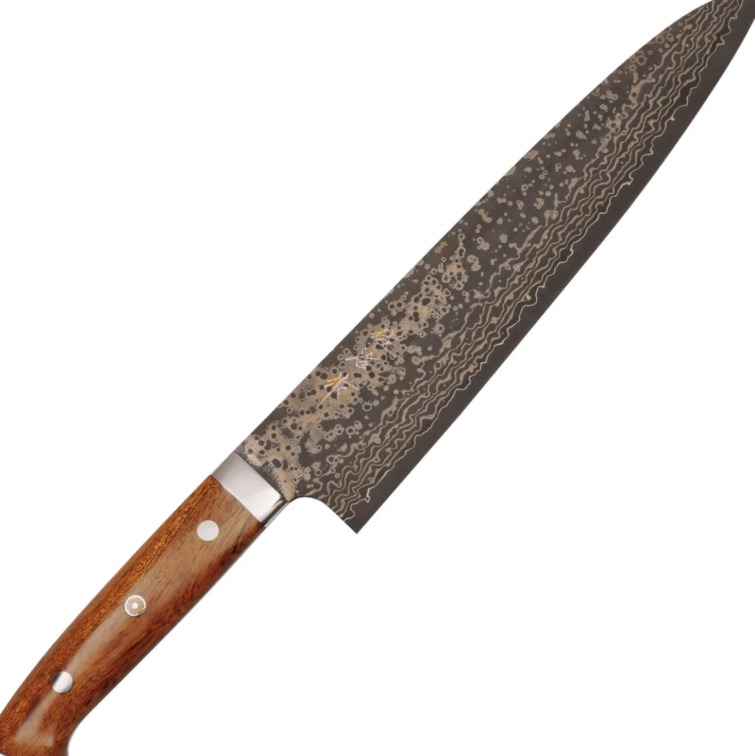 Takeshi Saji VG10 Rainbow Ironwood Gyuto 24 cm