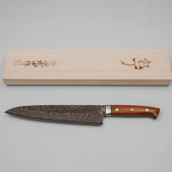 Takeshi Saji VG10 Rainbow Ironwood Gyuto 24 cm
