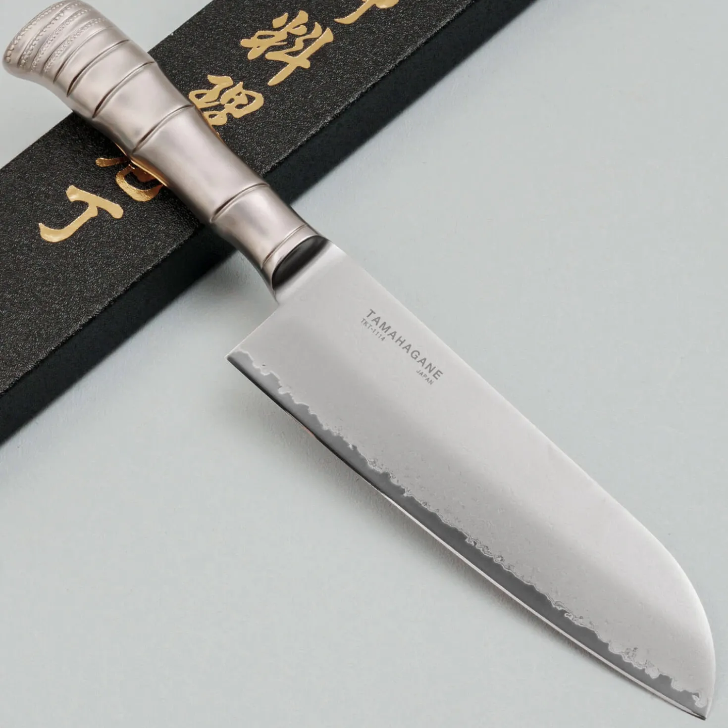 Tamahagane Bamboo Kyoto Santoku 17.5 cm