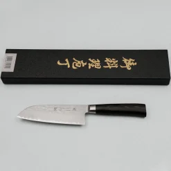Tamahagane Tsubame Black Santoku 12cm