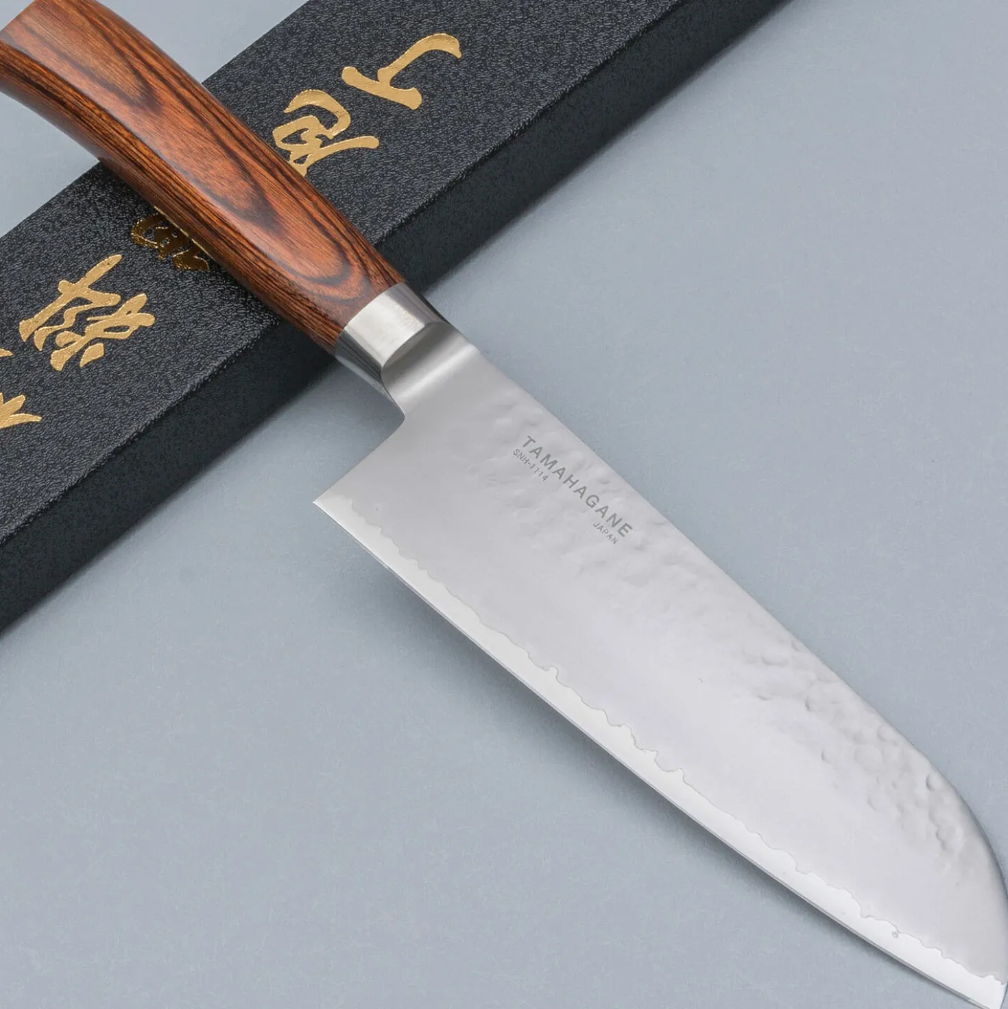 Tamahagane Tsubame Brown Santoku 17.5 cm