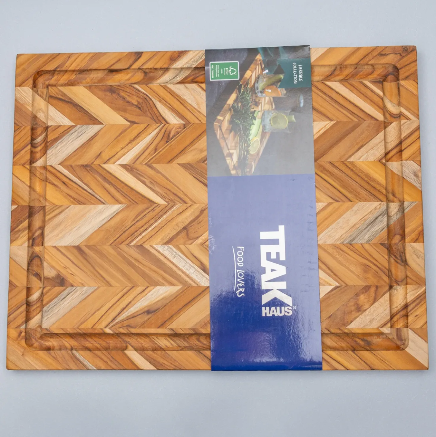 TeakHaus Teakhouten Plank Met Sapgeul 49 x 36 cm