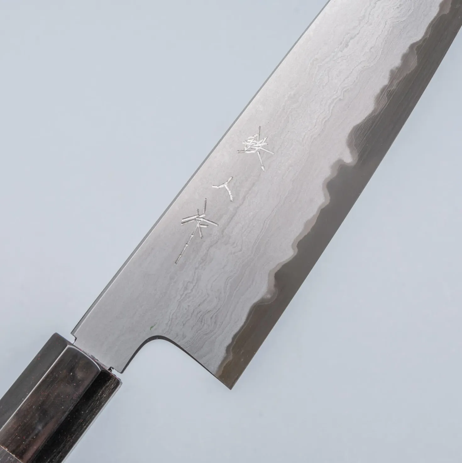 Tetsujin Hamono Aogami 2 Metal Flow Ebony Gyuto 210
