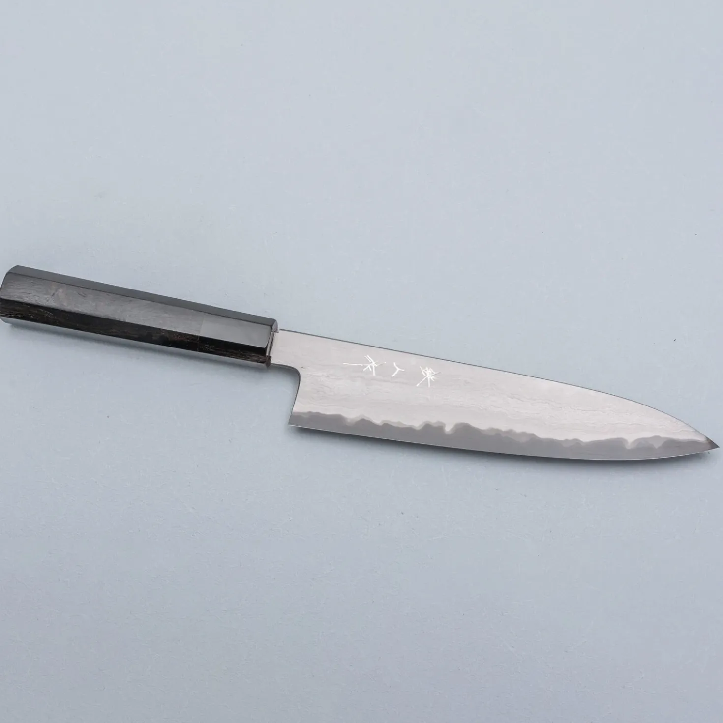 Tetsujin Hamono Aogami 2 Metal Flow Ebony Gyuto 210