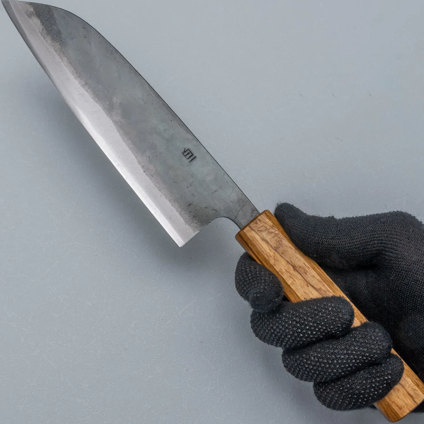 Tosa Tsukasa Shirogami Kurouchi Santoku 18 cm
