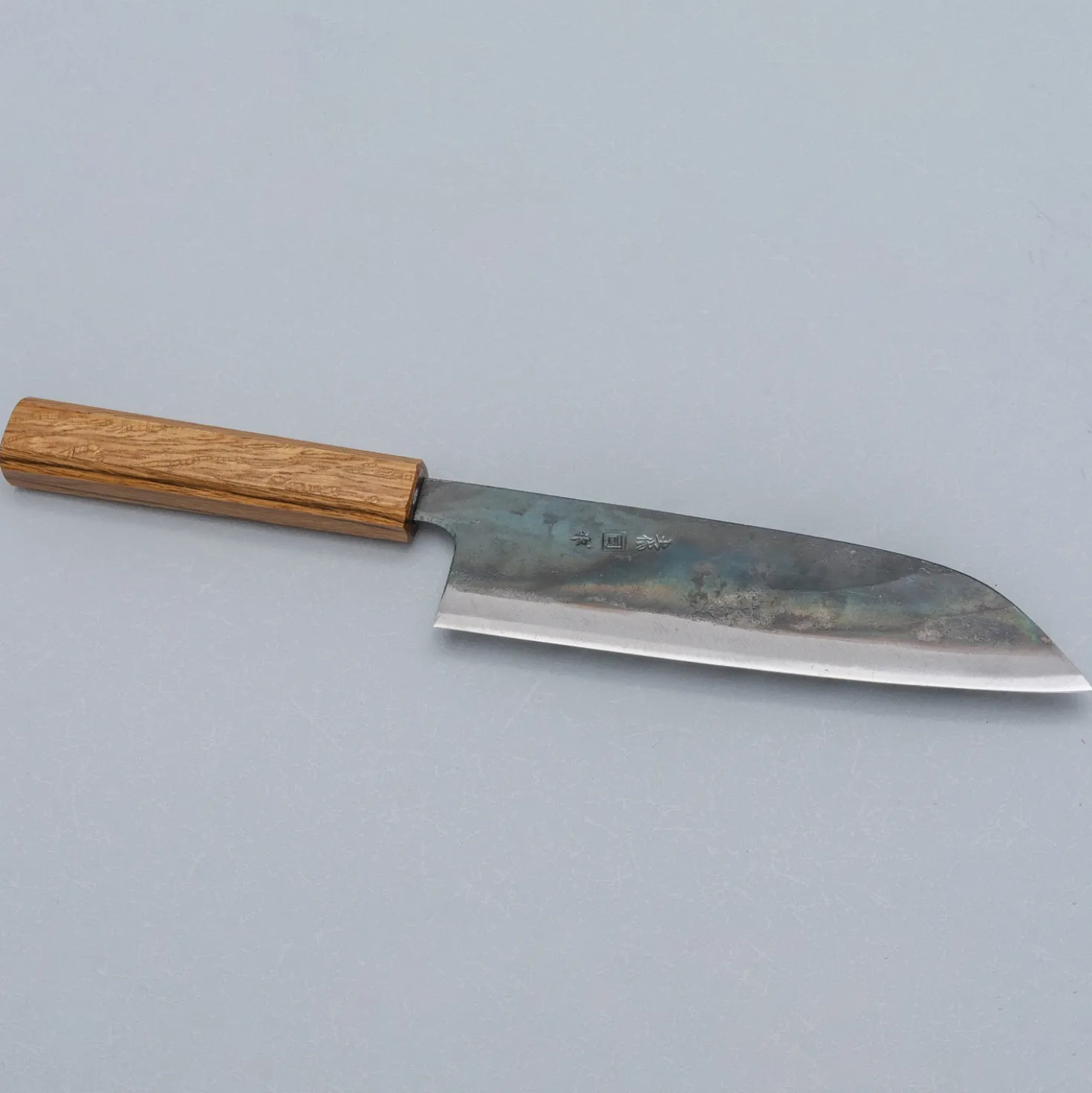 Tosa Tsukasa Shirogami Kurouchi Santoku 18 cm