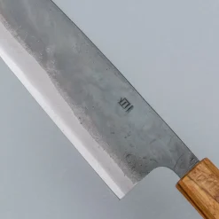 Tosa Tsukasa Shirogami Kurouchi Santoku 18 cm