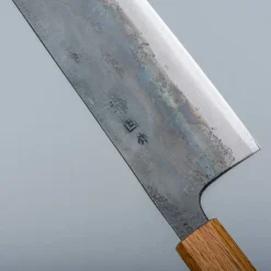 Tosa Tsukasa Shirogami Kurouchi Nakiri 18 cm
