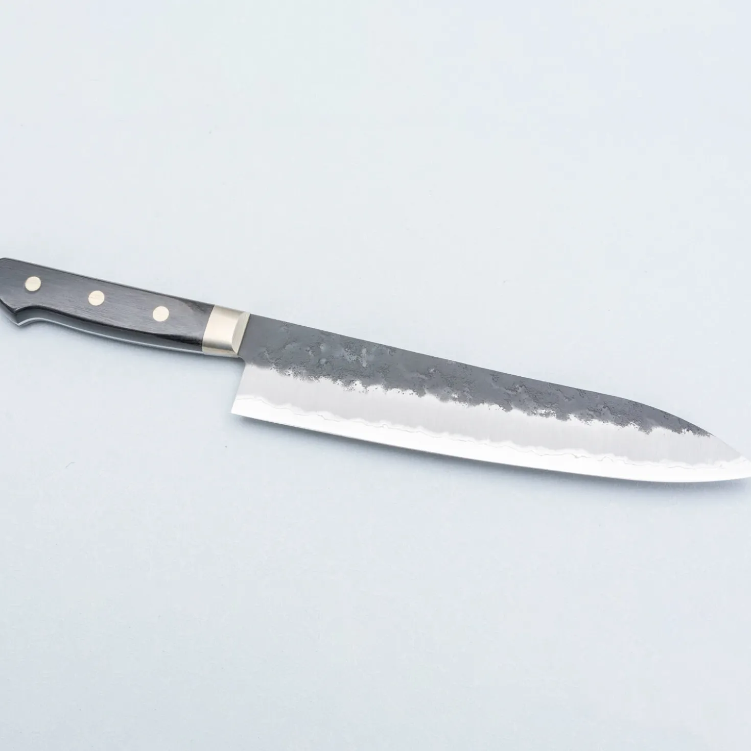 Tsunehisa Aogami Super Nashiji Kurouchi Western Black Gyuto 21 cm