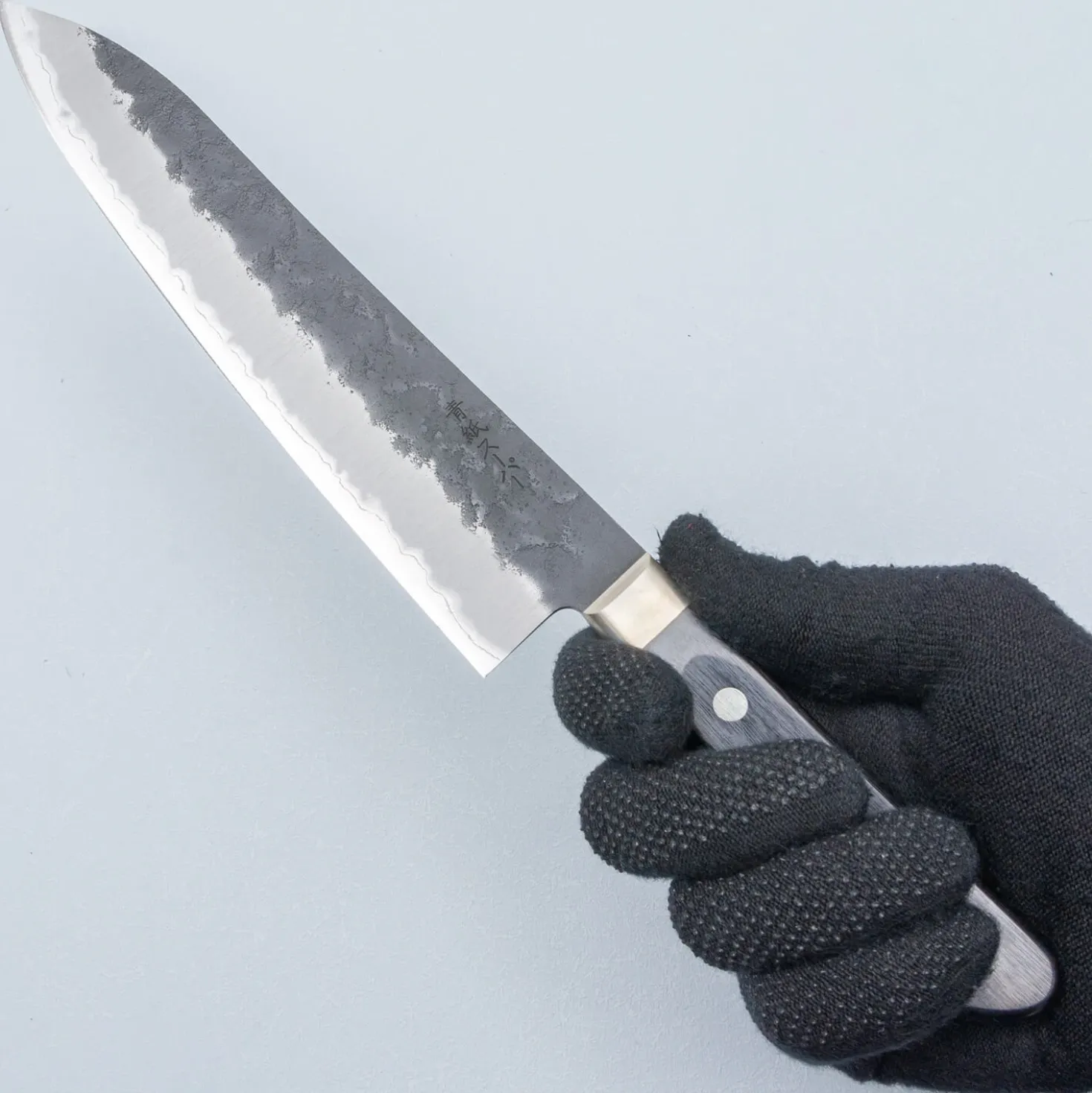 Tsunehisa Aogami Super Nashiji Kurouchi Western Black Gyuto 21 cm