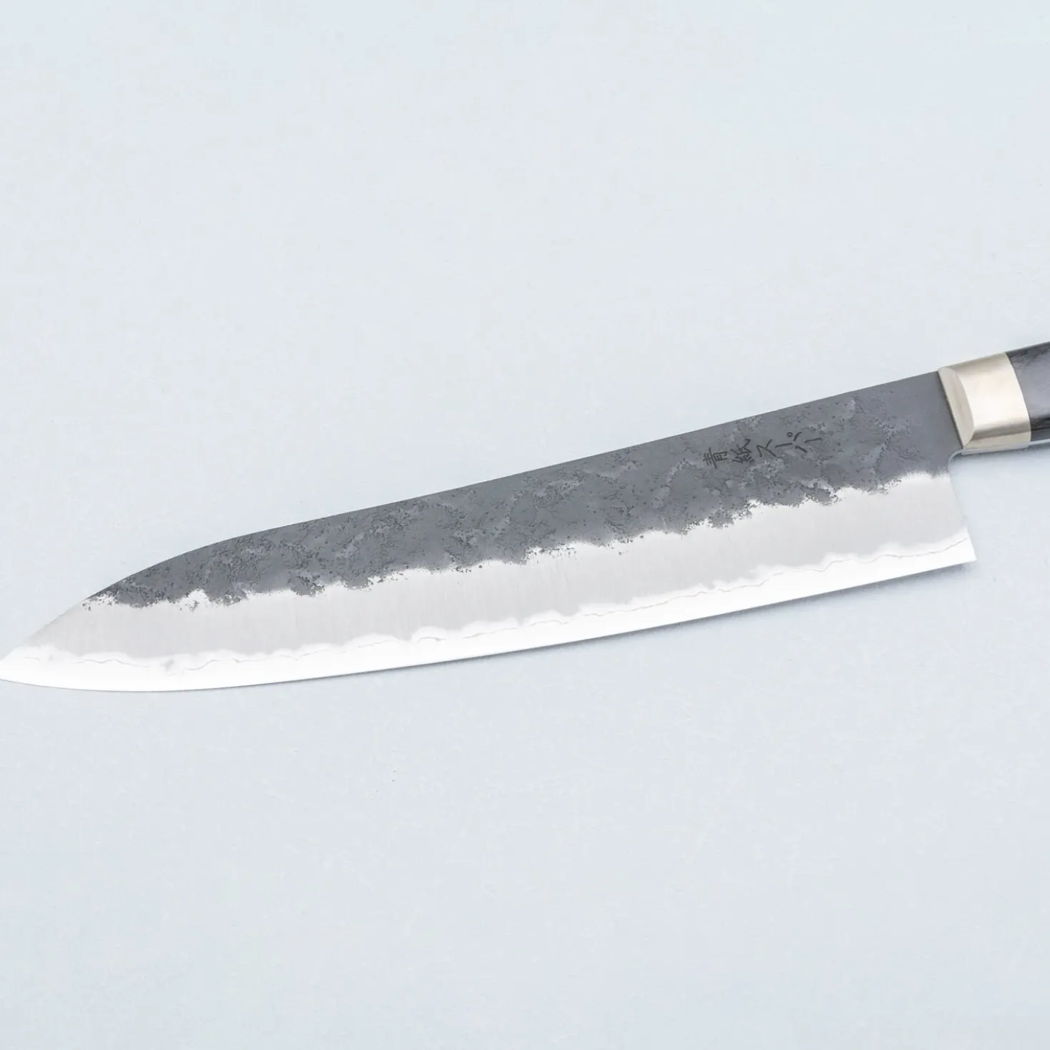 Tsunehisa Aogami Super Nashiji Kurouchi Western Black Gyuto 21 cm