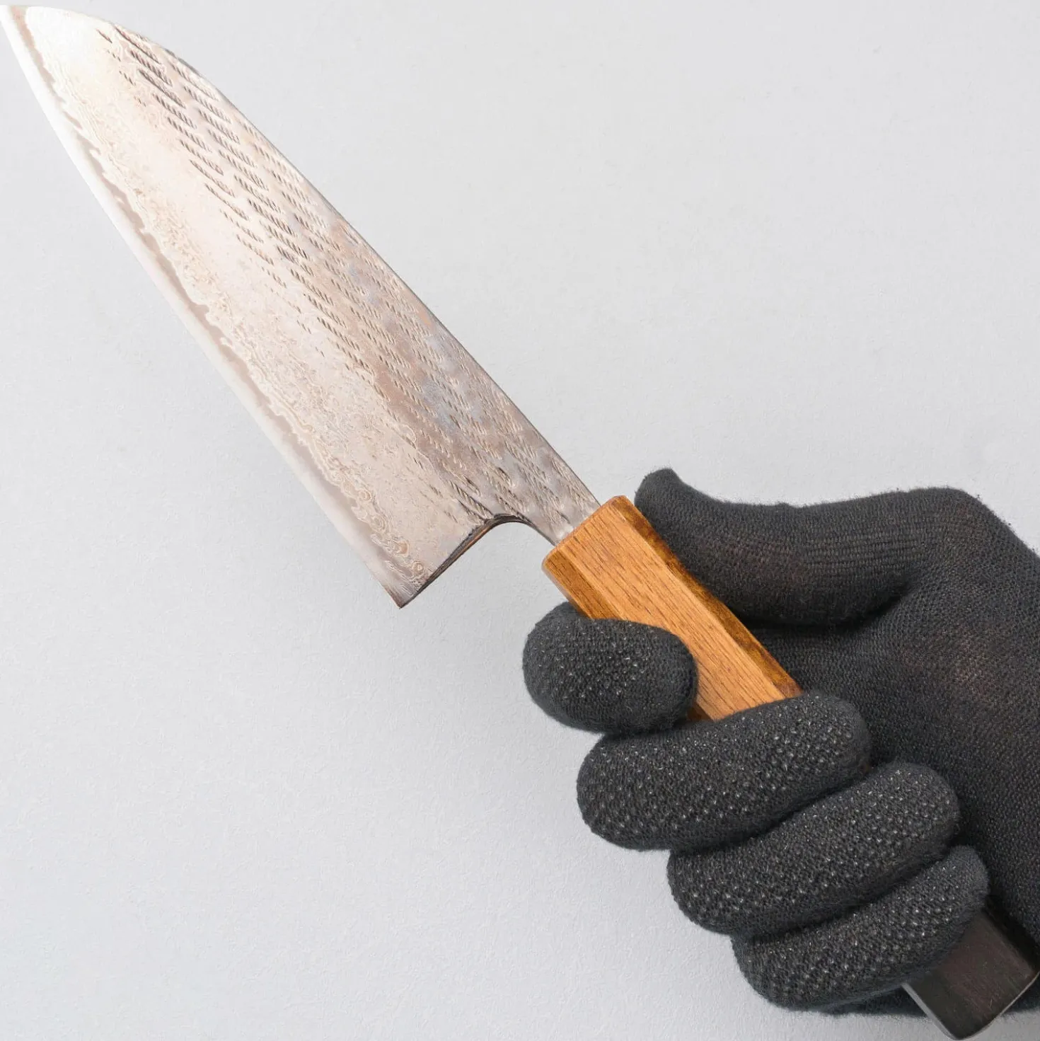 Tsunehisa AUS10 Nawame Damast Santoku 17 cm