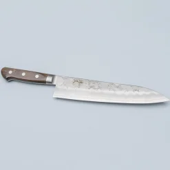 Tsunehisa Ginsan Nashiji Brown Gyuto 21 cm