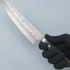 Tsunehisa Ginsan Nashiji Brown Gyuto 21 cm