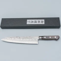 Tsunehisa Ginsan Nashiji Brown Gyuto 21 cm
