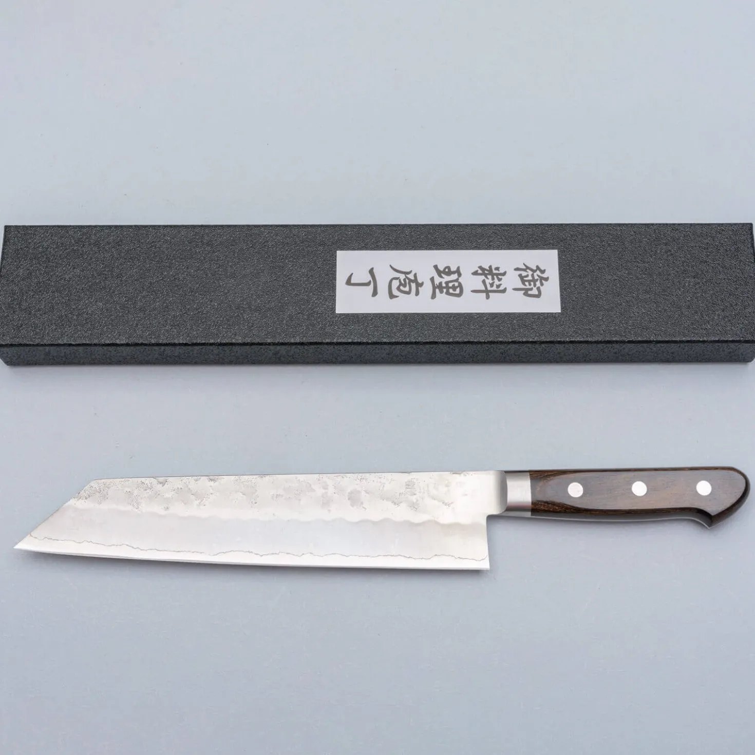 Tsunehisa Ginsan Nashiji Brown Kiritsuke 21 cm