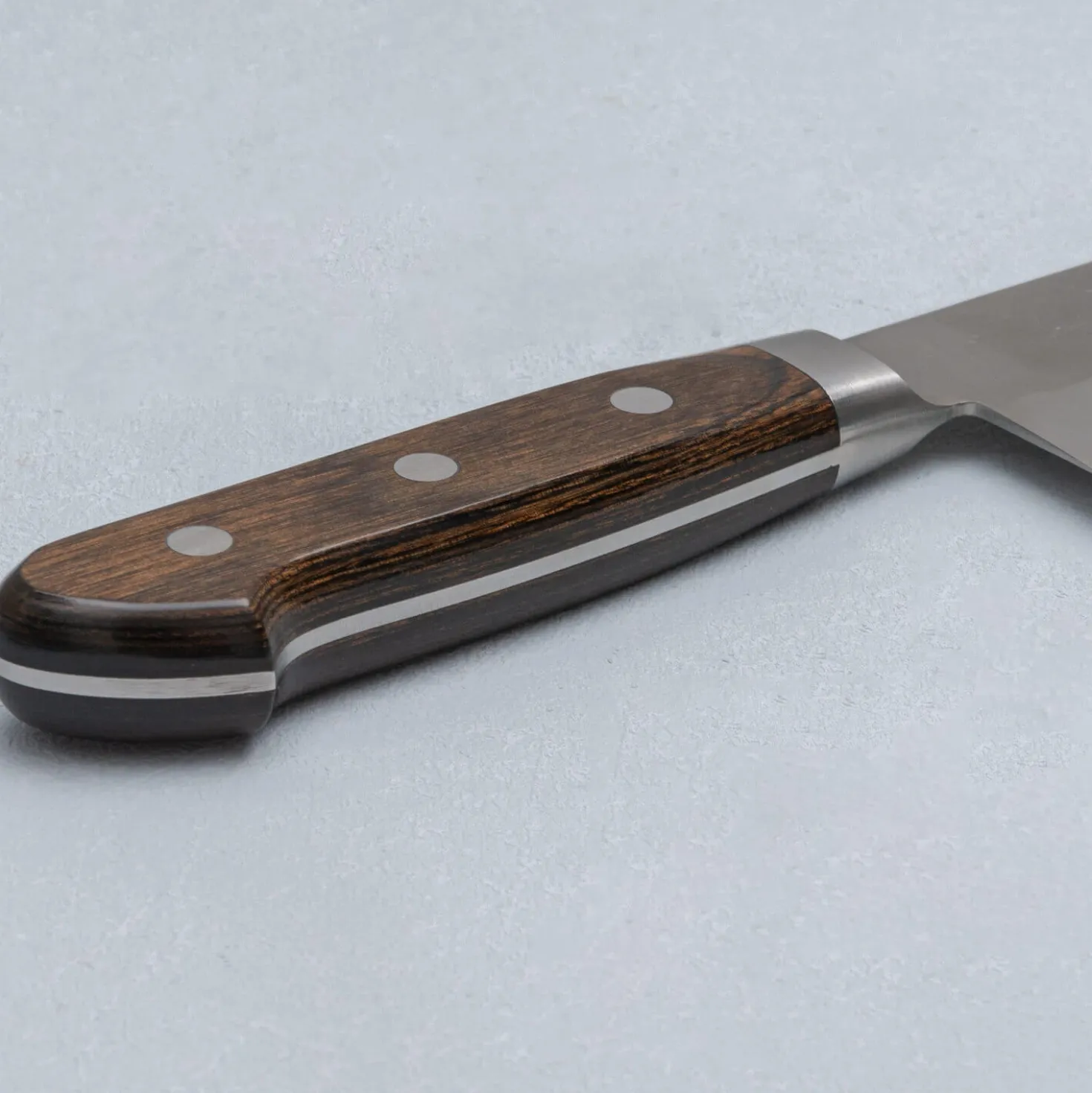 Tsunehisa Ginsan Nashiji Brown Kiritsuke 21 cm