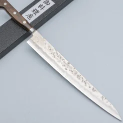 Tsunehisa Ginsan Nashiji Brown Sujihiki 27 cm