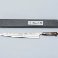 Tsunehisa Ginsan Nashiji Brown Sujihiki 27 cm