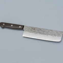 Tsunehisa Ginsan Nashiji Brown Nakiri 16.5 cm