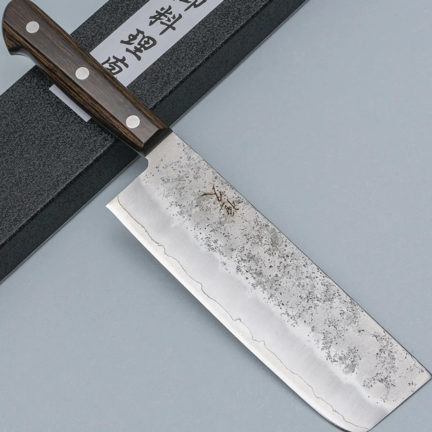 Tsunehisa Ginsan Nashiji Brown Nakiri 16.5 cm